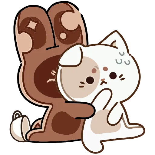 🤗 Эмодзи «Сливкис и Кофик» для Telegram