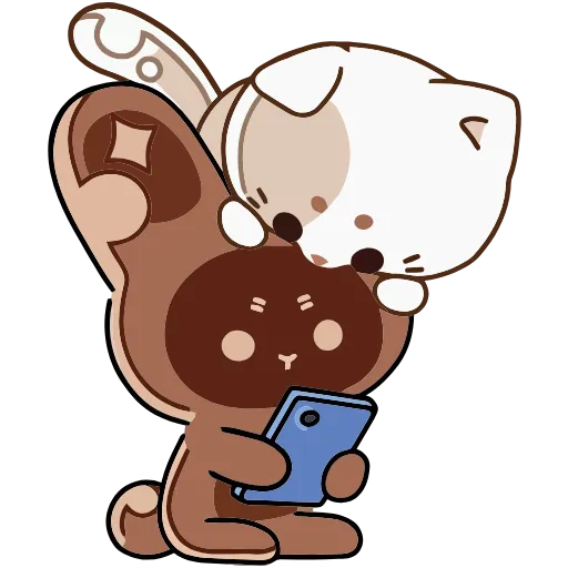 ☺️ Эмодзи «Сливкис и Кофик» для Telegram
