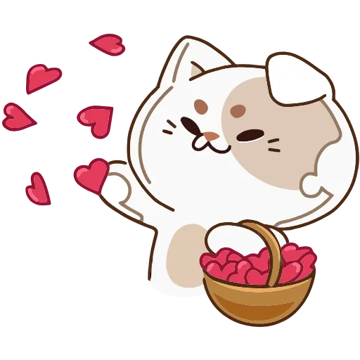 ❤️ Эмодзи «Сливкис и Кофик» для Telegram