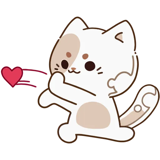 ❤️ Эмодзи «Сливкис и Кофик» для Telegram