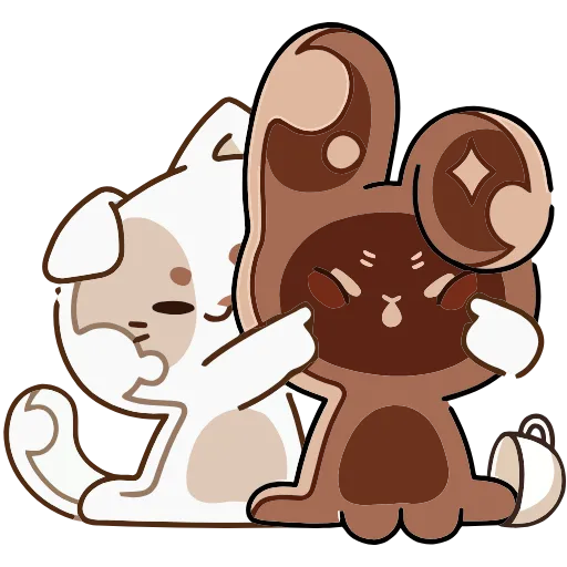 ☺️ Эмодзи «Сливкис и Кофик» для Telegram