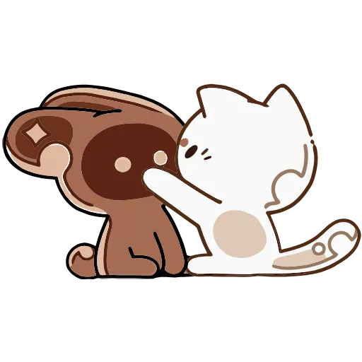 😡 Эмодзи «Сливкис и Кофик» для Telegram