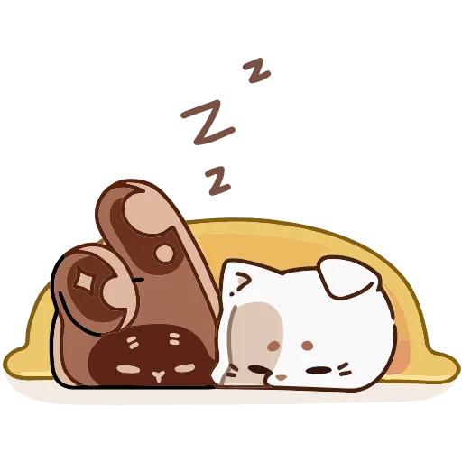 😴 Эмодзи «Сливкис и Кофик» для Telegram
