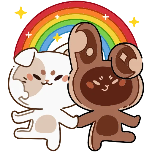 🌈 Эмодзи «Сливкис и Кофик» для Telegram