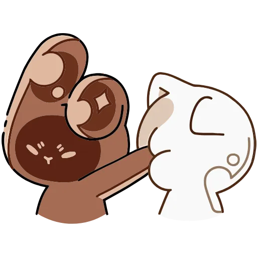 😡 Эмодзи «Сливкис и Кофик» для Telegram