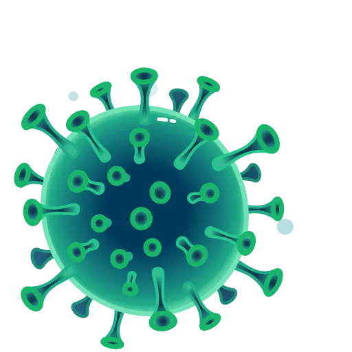 🟢 Стикер «coloravirus» для Telegram