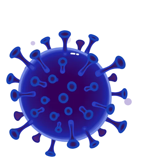 🟣 Стикер «coloravirus» для Telegram