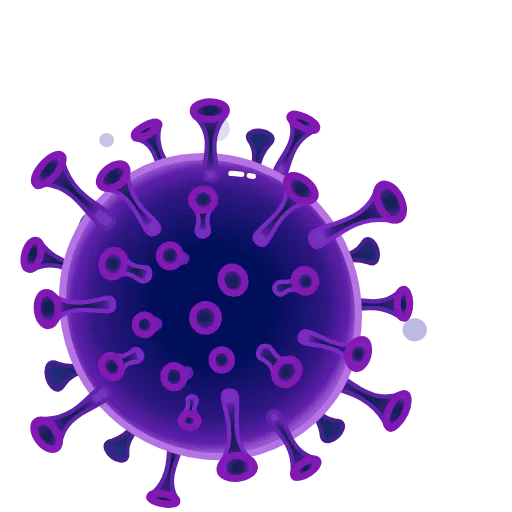 🟣 Стикер «coloravirus» для Telegram