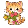 💐 Эмодзи «Разноцветные буквы, иконки и котики» для Telegram