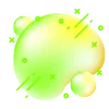 🎨 Эмодзи «colored blots» для Telegram
