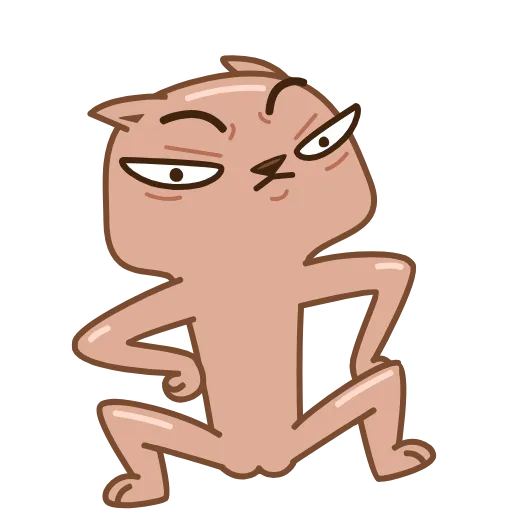 😠 Стикер «Colored Cats» для Telegram