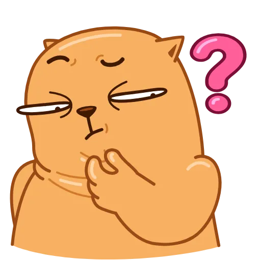🤔 Стикер «Colored Cats» для Telegram