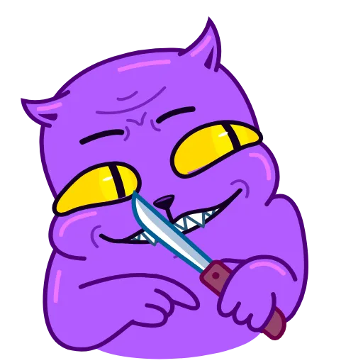 🔪 Стикер «Colored Cats» для Telegram