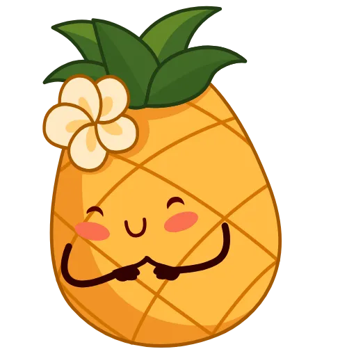 🍍 Стикер «Вкусные истории» для Telegram
