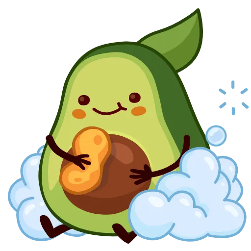 🥑 Стикер «Вкусные истории» для Telegram
