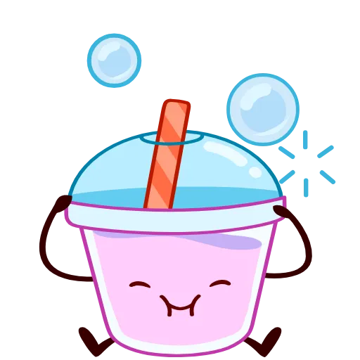 🥤 Стикер «Вкусные истории» для Telegram