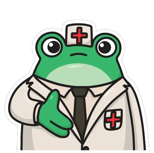 👩‍⚕️ Стикер «Фрогге» для Telegram
