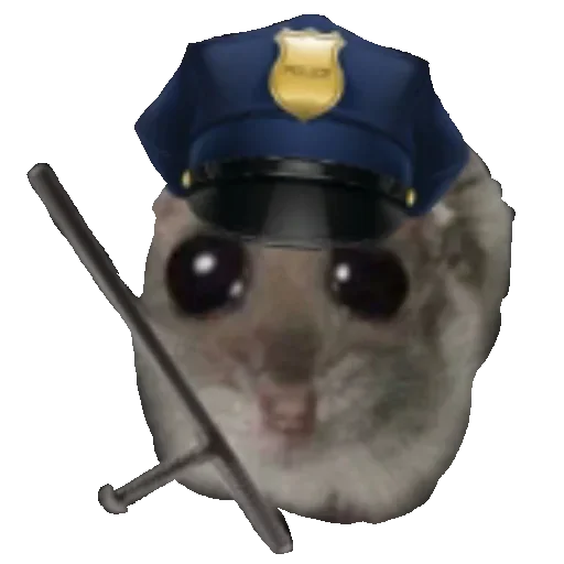👮‍♀️ Стикер «Хомяцек» для Telegram
