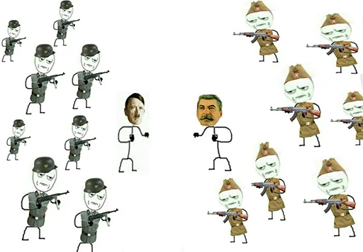 🔫 Стикер «Ну давай давай нападай» для Telegram