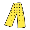 ❗ Эмодзи «Комикс-шрифт, жёлтый и белый, русские и английские» для Telegram