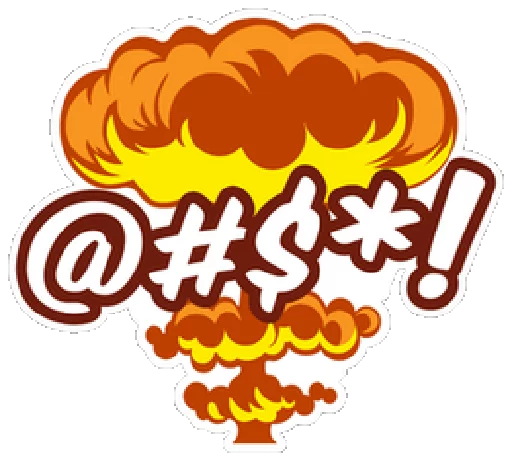 😠 Стикер «Comic Expressions» для Telegram