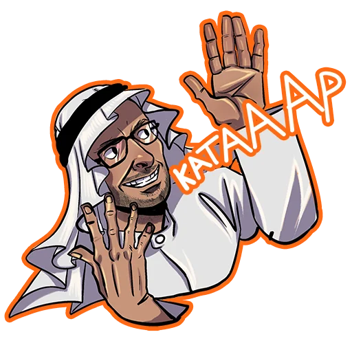 Стикерпак CommentQatar для Telegram — скачать