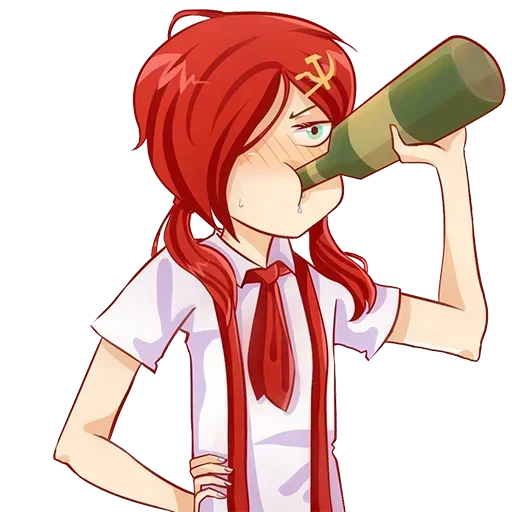 🍺 Стикер «communism-chan» для Telegram