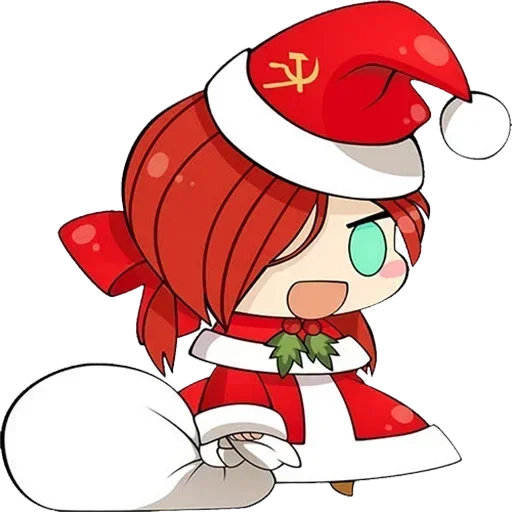 🎄 Стикер «communism-chan» для Telegram