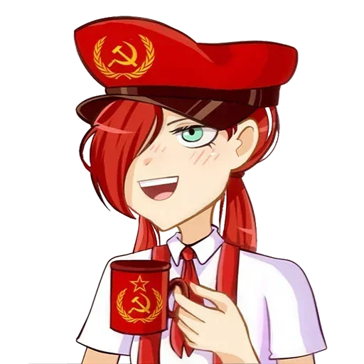Стикерпак communism-chan для Telegram — скачать