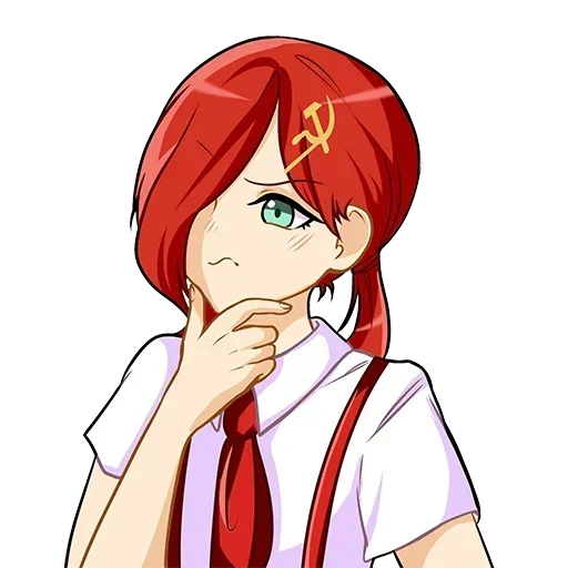 🤔 Стикер «communism-chan» для Telegram