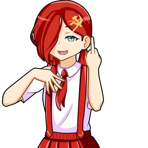 🖕 Стикер «communism-chan» для Telegram