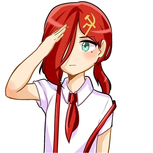🫡 Стикер «communism-chan» для Telegram