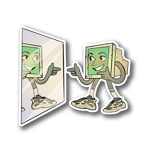 😎 Стикер «EGOR COMPIK MASKOT» для Telegram