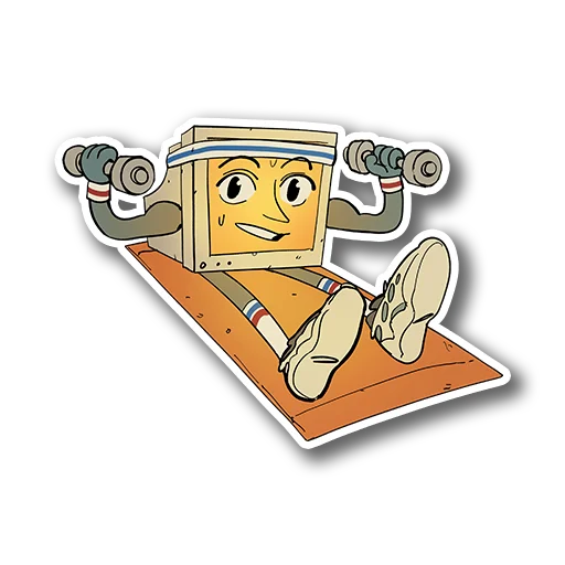 🏋️ Стикер «EGOR COMPIK MASKOT» для Telegram