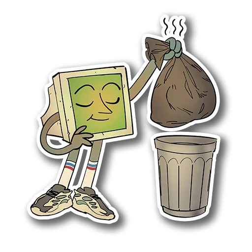🗑 Стикер «EGOR COMPIK MASKOT» для Telegram