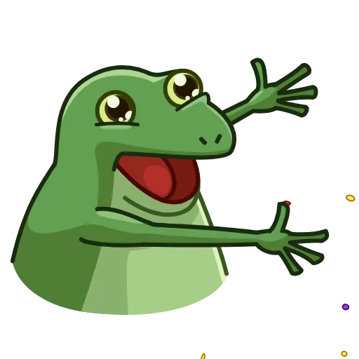 🥳 Стикер «Concerned Froge» для Telegram