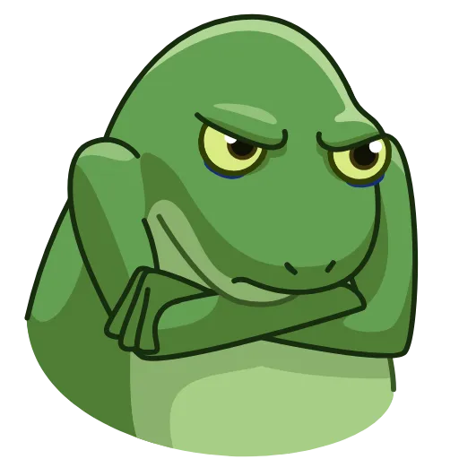 😢 Стикер «Concerned Froge» для Telegram