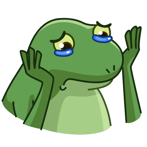 😭 Стикер «Concerned Froge» для Telegram