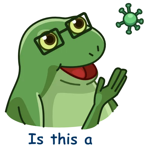 🦠 Стикер «Concerned Froge» для Telegram