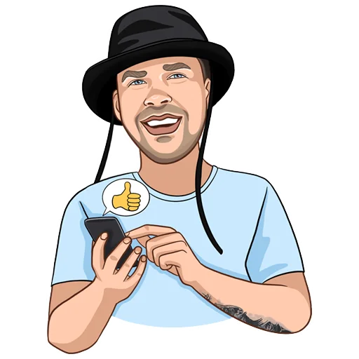 Стикерпак connect 24 space для Telegram — скачать
