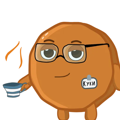 😏 Стикер «Cookie geek» для Telegram