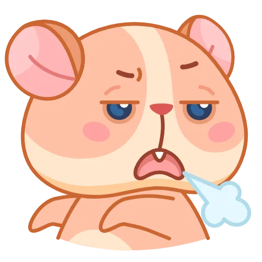 🤩 Эмодзи «Хомячок Коржик» для Telegram