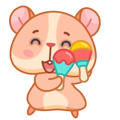 🕺 Эмодзи «Хомячок Коржик» для Telegram