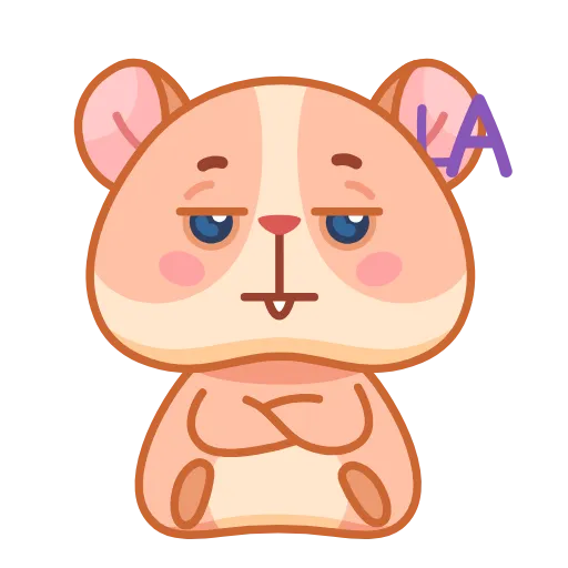 🤩 Эмодзи «Хомячок Коржик» для Telegram
