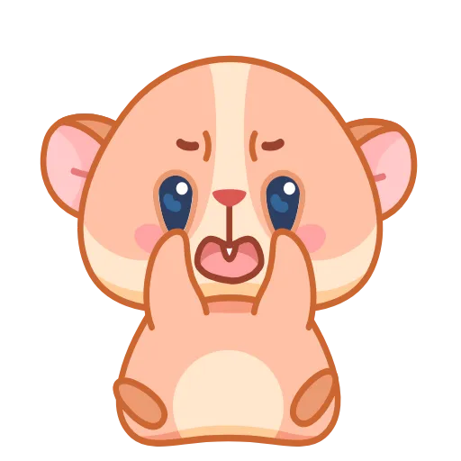🫣 Эмодзи «Хомячок Коржик» для Telegram