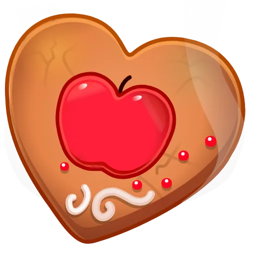 🎁 Эмодзи «Cookie Heart >» для Telegram