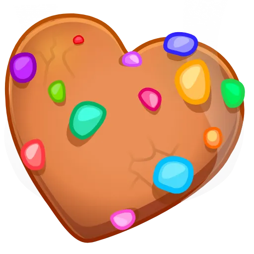 🎁 Эмодзи «Cookie Heart >» для Telegram