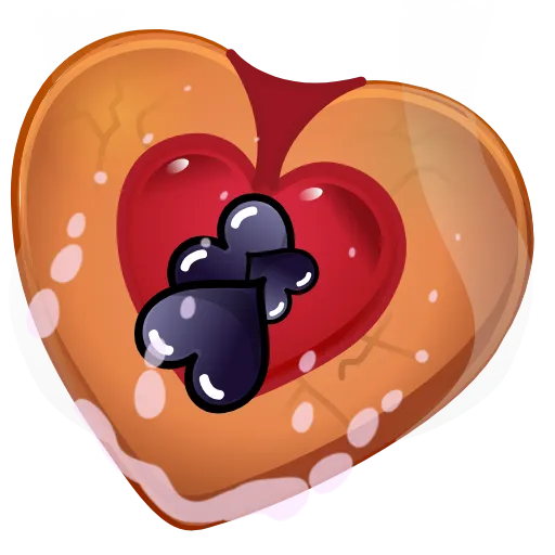 🎁 Эмодзи «Cookie Heart >» для Telegram