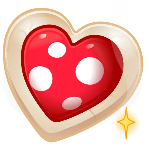 🎁 Эмодзи «Cookie Heart >» для Telegram
