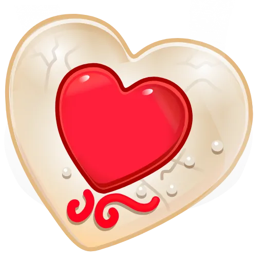 🎁 Эмодзи «Cookie Heart >» для Telegram